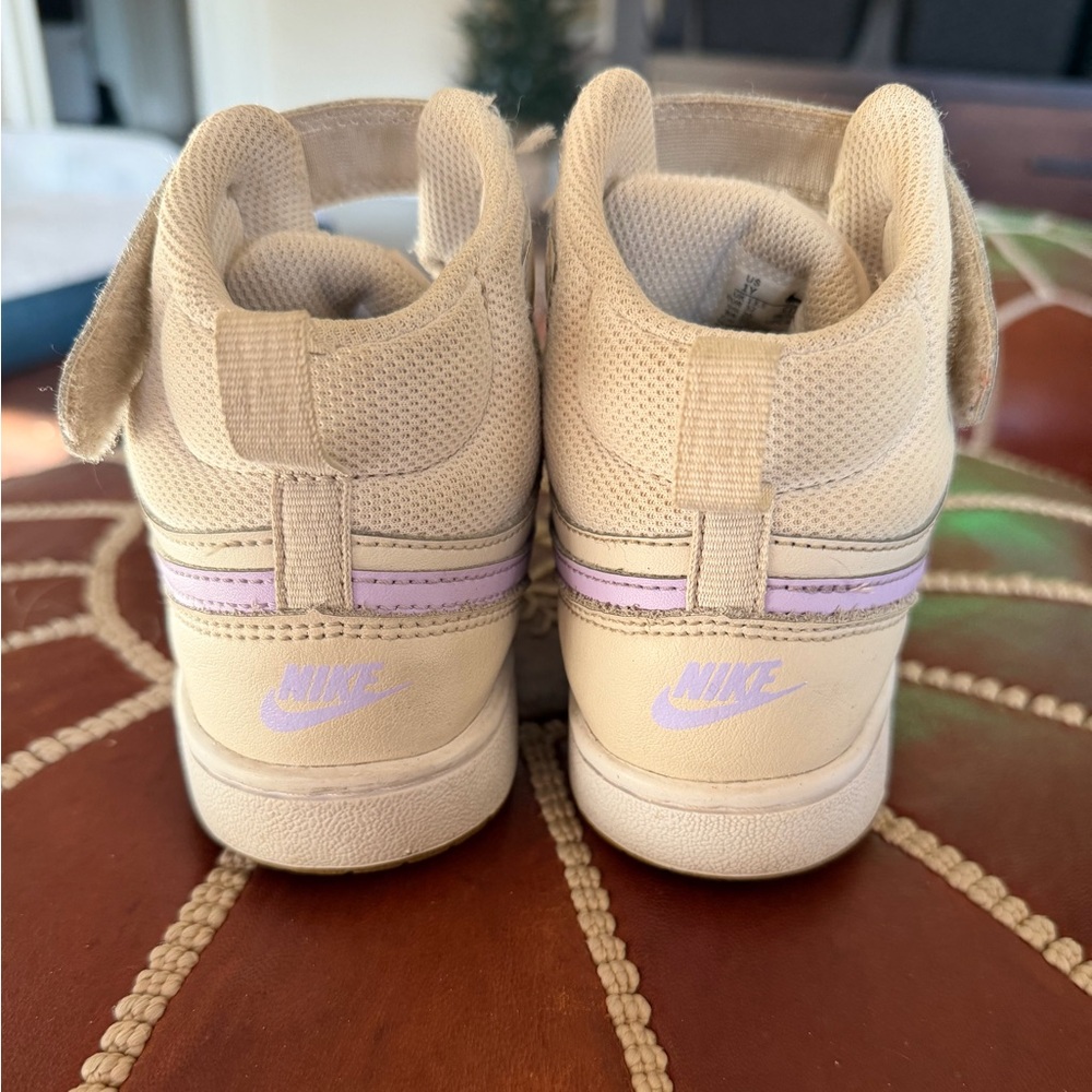 Nike Court Borough Mid 2 Purple Cream Size 1Y - Picture 5 of 7
